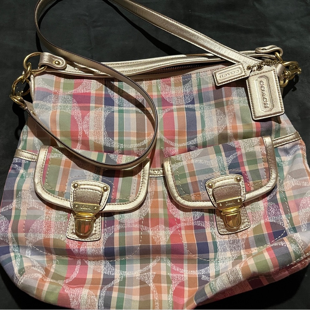 Coach Multicolor Plaid Women's Bag